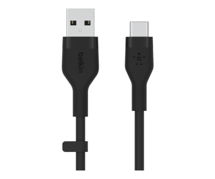 Kabel BELKIN Kabel BoostCharge USB-A do USB-C silikonowy 3m, czarny CAB008bt3MBK